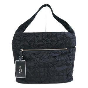 CHANEL Line One Shoulder Bag Black